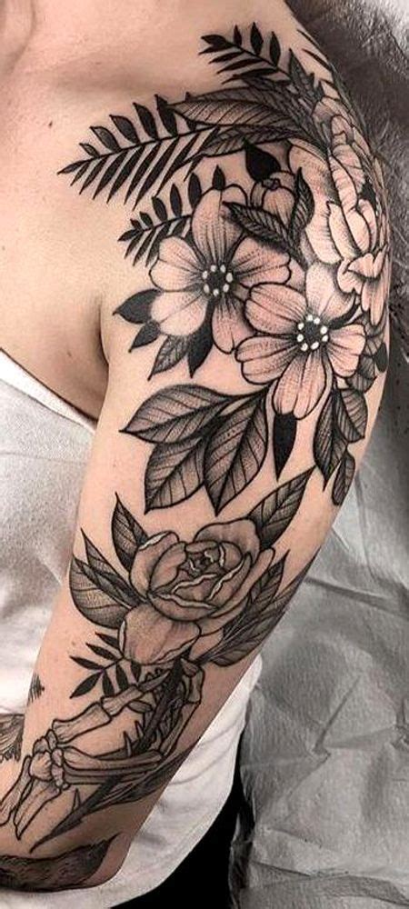 Black And White Flower Tattoo Best 115 Trending Tattoo 2020 White