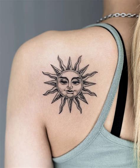 Bohemian Sun And Moon Tattoo Ideas & Meaning