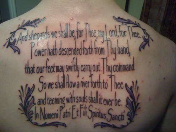 Boondock Saints Prayer Done By 2Face Tattoo On Deviantart Boondock Saints Prayer Done By 2Face Tattoo On Deviantart