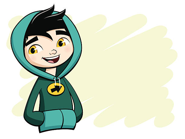 Boy Wearing Hoodie Stock Illustrations 341 Boy Wearing Hoodie Stock