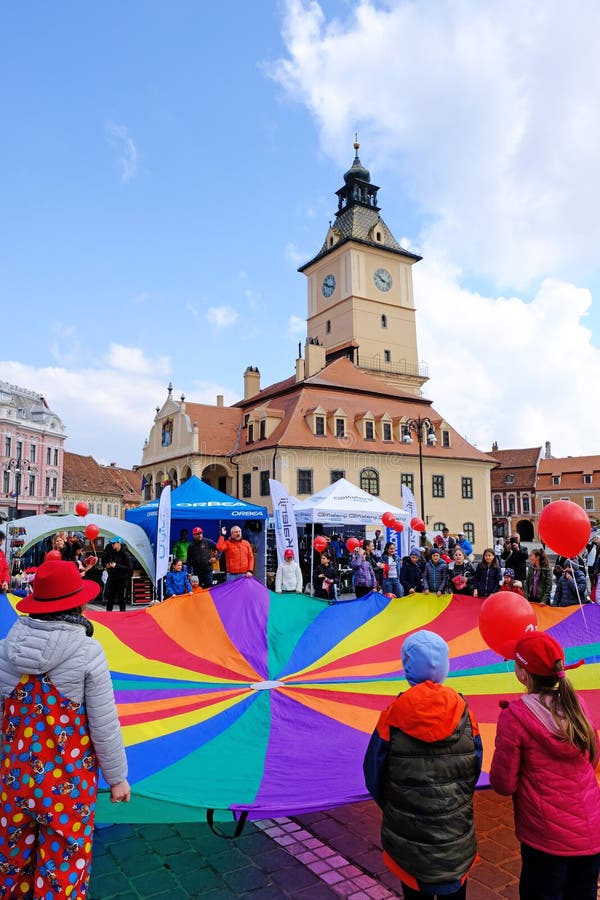 Brasov Romania Children Fun Activities In The Council Square