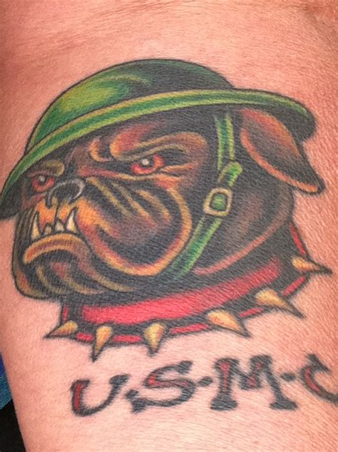 Bulldog Helmet Tattoo Marine Corps Tattoos Sgt Grit Ink Pinterest
