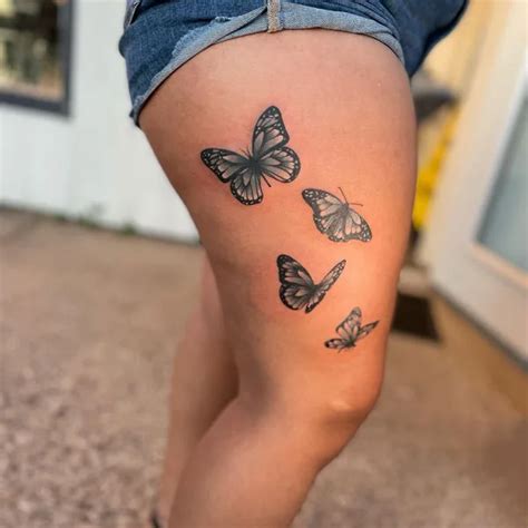 Butterfly Thigh Tattoos: Stunning Designs & Ideas
