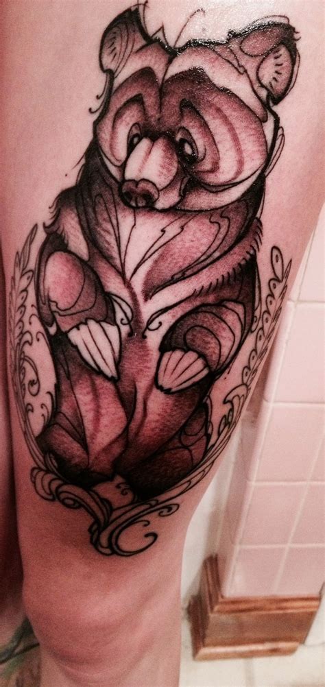 By Dave Koenig At Tenth Sanctum Tattoo In Omaha Nebraska Bear Tattoos
