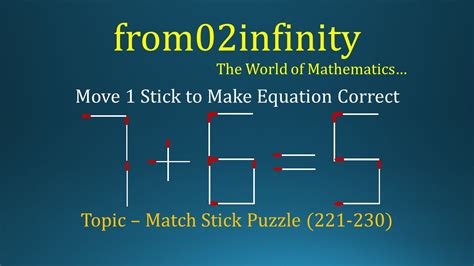 Can You Solve These Matchstick Puzzles Youtube Can You Solve These Matchstick Puzzles Youtube