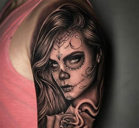 Candy Skull Woman Tattoo: Bold & Beautiful Design Ideas