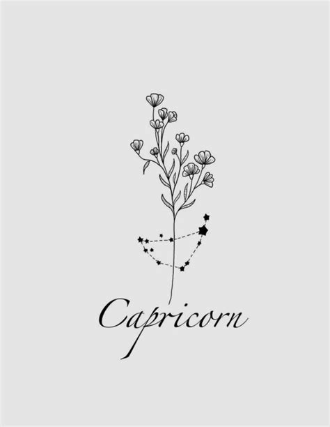 Capricorn Flower Capricorn Tattoo Zodiac Sign Tattoos Narcissus
