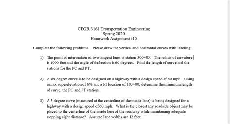 Mastering Transportation Engineering: CEGR 3161 Essentials