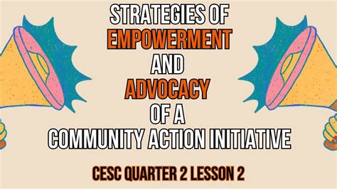 Cesc Lesson 8 Empowerment And Advocacy Of Community Action Initiative Cesc Lesson 8 Empowerment And Advocacy Of Community Action Initiative