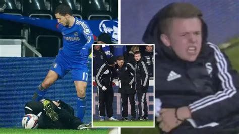 Charlie Morgan Kicked By Eden Hazard Becomes Twitter Sensation As