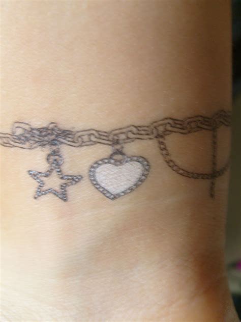 Charm Bracelet Tattoo Google Search Wrist Bracelet Tattoo Ankle