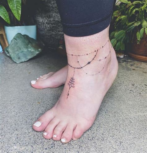 Charming Ankle Bracelet Tattoos That Will Amaze You All For Fashion