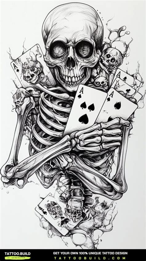 Chicano Skeleton Drawing