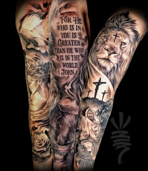 Christian Tattoos Half Sleeve: Inspirational Designs & Ideas