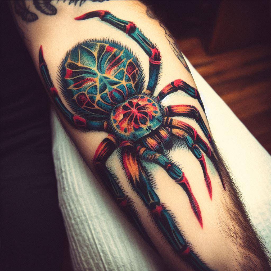 Classic Elegance Traditional Spider Lily Tattoo