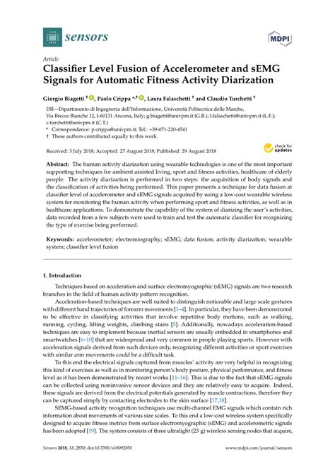 Classifier Level Fusion Of Accelerometer And Semg Signals For Automatic