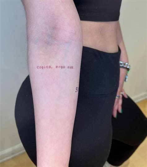 Cogito Ergo Sum Tattoo: Meaning & Design Ideas
