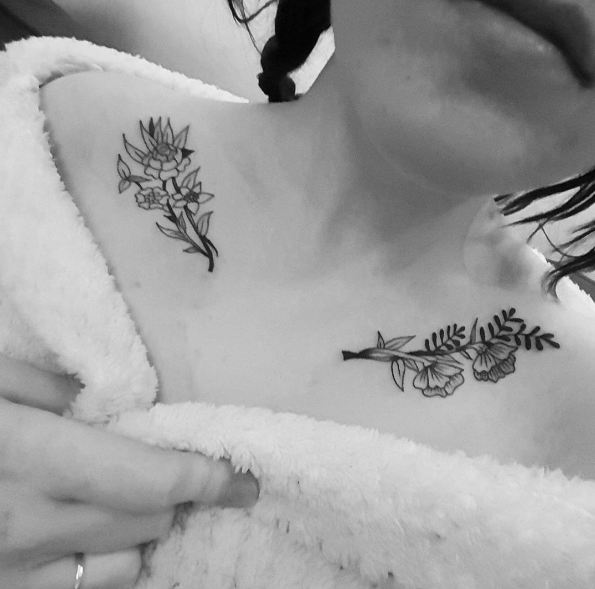 Collar Bone Tattoos