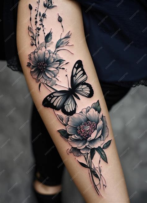 Collection 96 Pictures Tattoos Pictures Of Butterflies And Flowers Superb
