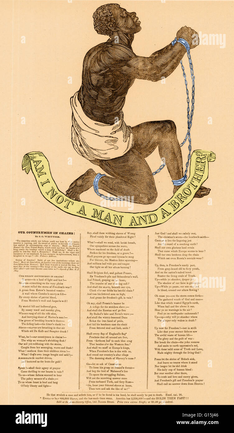 Color Enhanced Abolitionist Illustration The First And Most