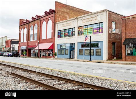 Commerce Georgia Small Town City Restored Historic Downtown Business