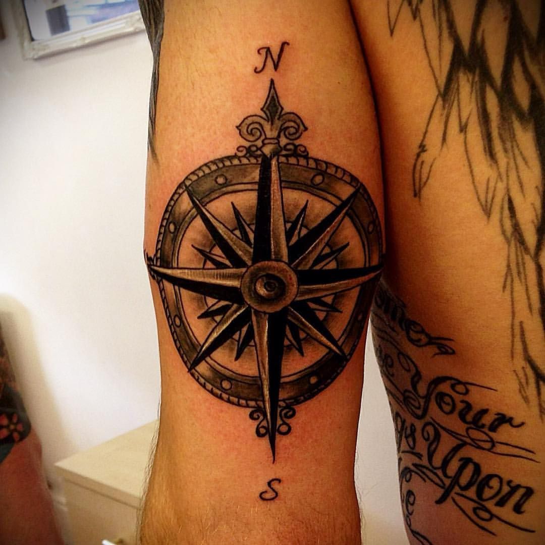 Compass Rose Tattoo Elbow Compass Rose Tattoo Elbow
