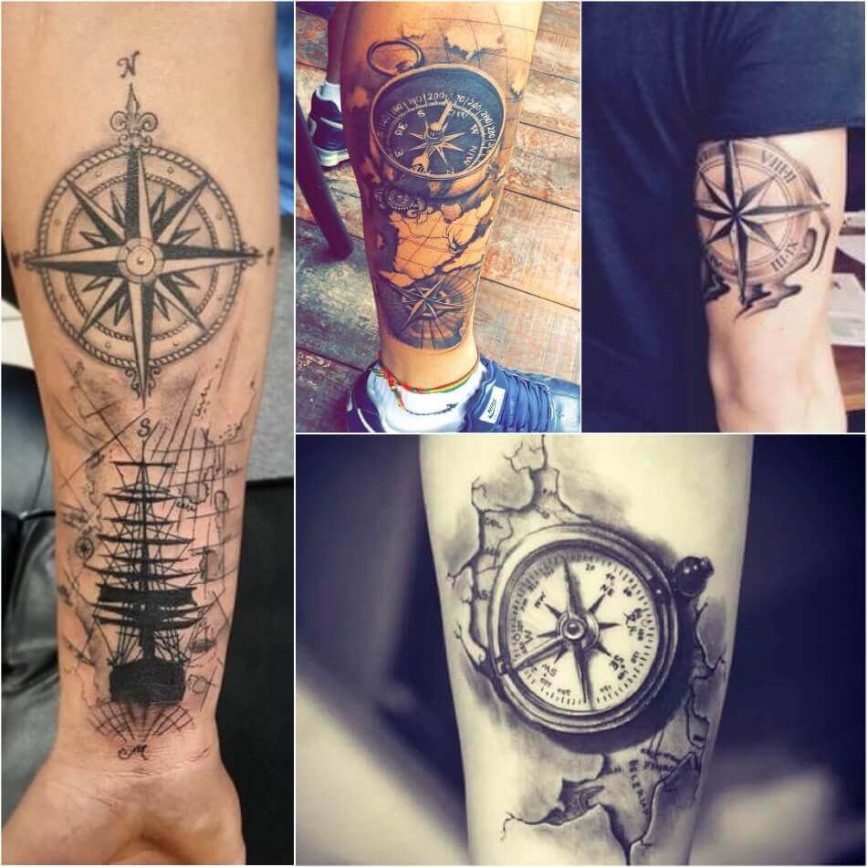 Compass Tattoo Designs Popular Ideas For Compass Tattoos With Meaning
