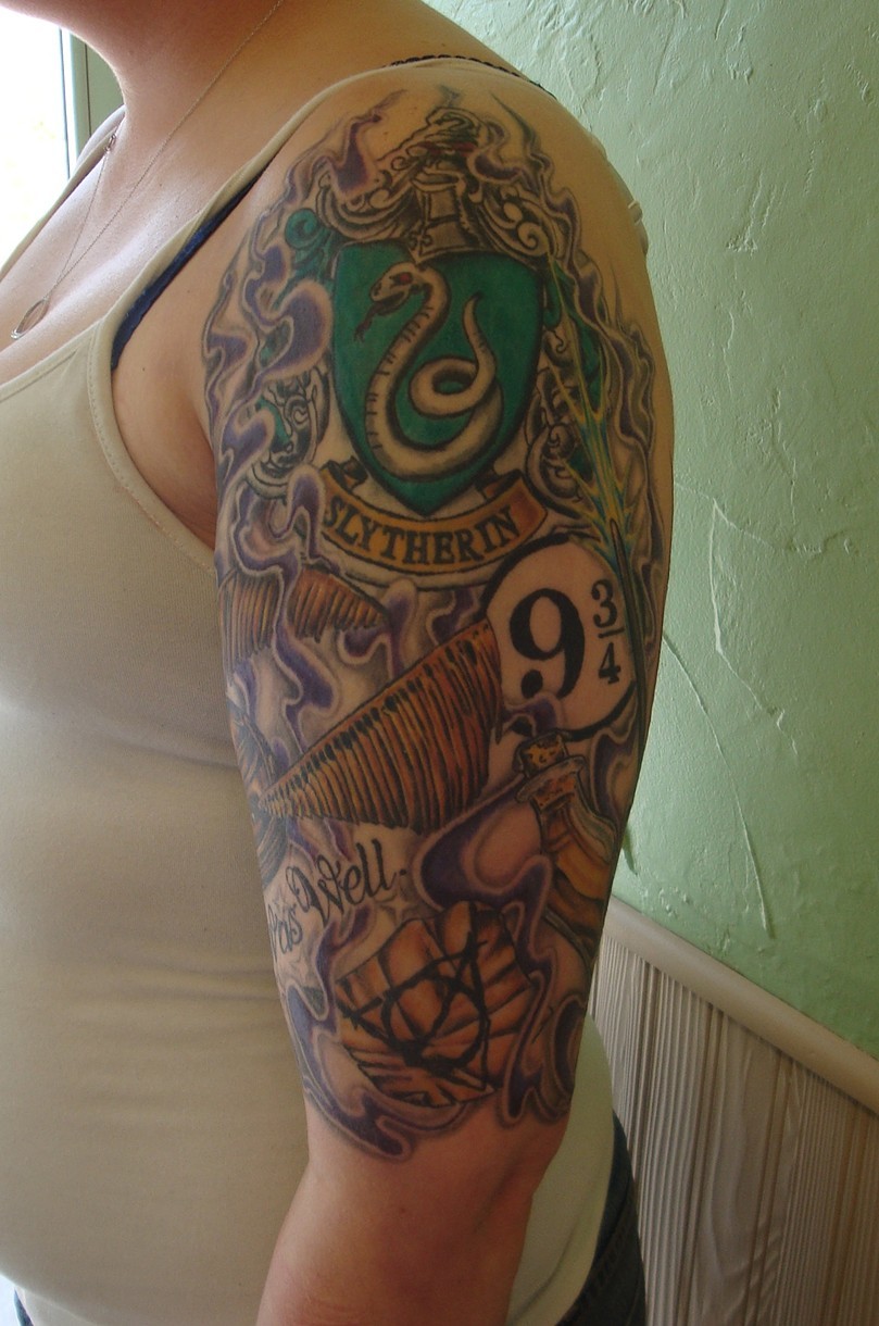 Cooltattooshop Com Harry Potter Tattoo Sleeve Harry Potter Tattoos
