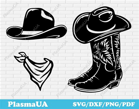 Cowboy Boots And Hat Svg File Cowboy Boots With Flowers Svg Etsy