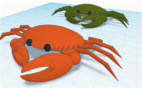 Crab 3D Model Tinkercad Coe Psu