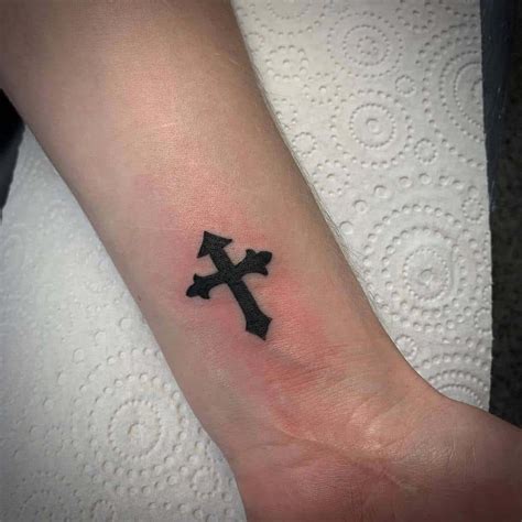 Cross Tattoo On Wrist Simple Cross Tattoo Cross Tattoo For Men Cross
