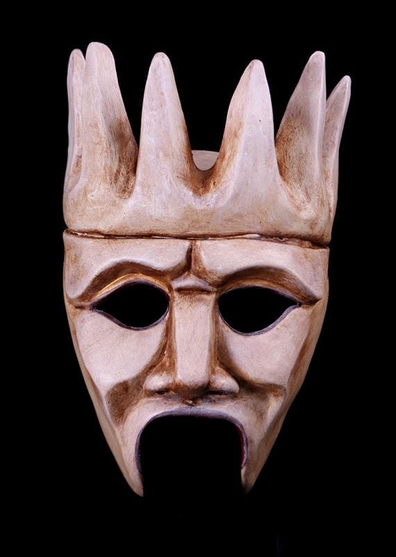 Crowned Chorus Mask For Greek Theater By Theater Masks Com