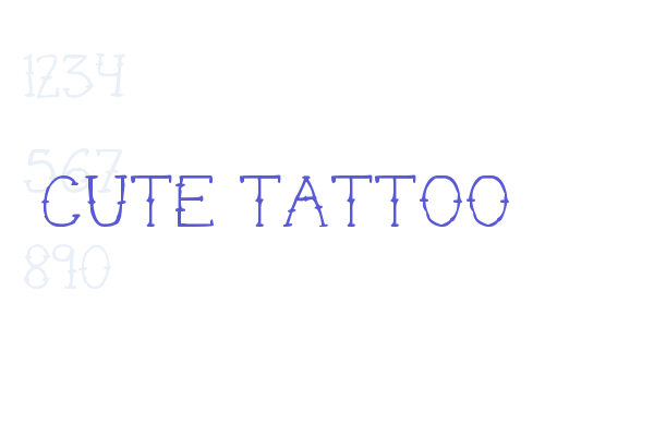 Cute Tattoo Font Ffonts Net