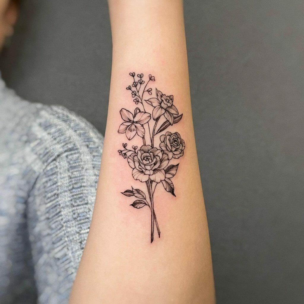 December Birth Flower Tattoo Narcissus Tattooglee Birth Flower