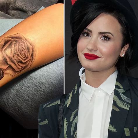 Demi Lovato Covers Up Her Vagina Tattoo With Freshly Inked Rose