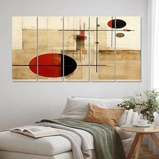 Designart Unravelling The Mystery Retro Geometrics Ii Modern