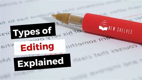 Different Types Of Professional Editing Explained Youtube