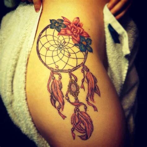 Discover More Than 83 Girly Dream Catchers Tattoo On Thigh In Coedo