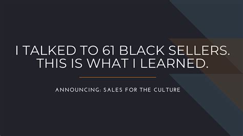 Don T Stop With This List Of 1 600 Black Salespeople Gtmnow