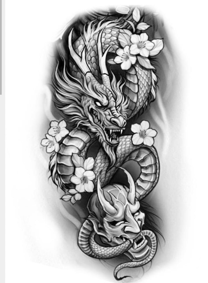 Dragon Half Sleeve Tattoo Ideas & Inspiration Guide