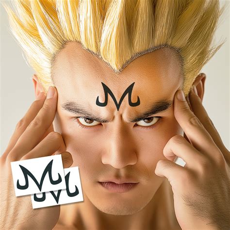 Dragonball Vegeta Majin Temporary Tattoo Set Tattoo Icon Tattooicon