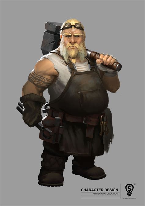 Dwarf Victor By Dean Spencer Fantasy Dwarf Fantasy Character Design