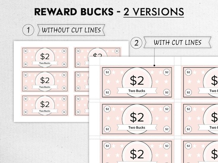 Editable Kids Reward Bucks And Chart Reward Coupons For Kids Mom Bucks