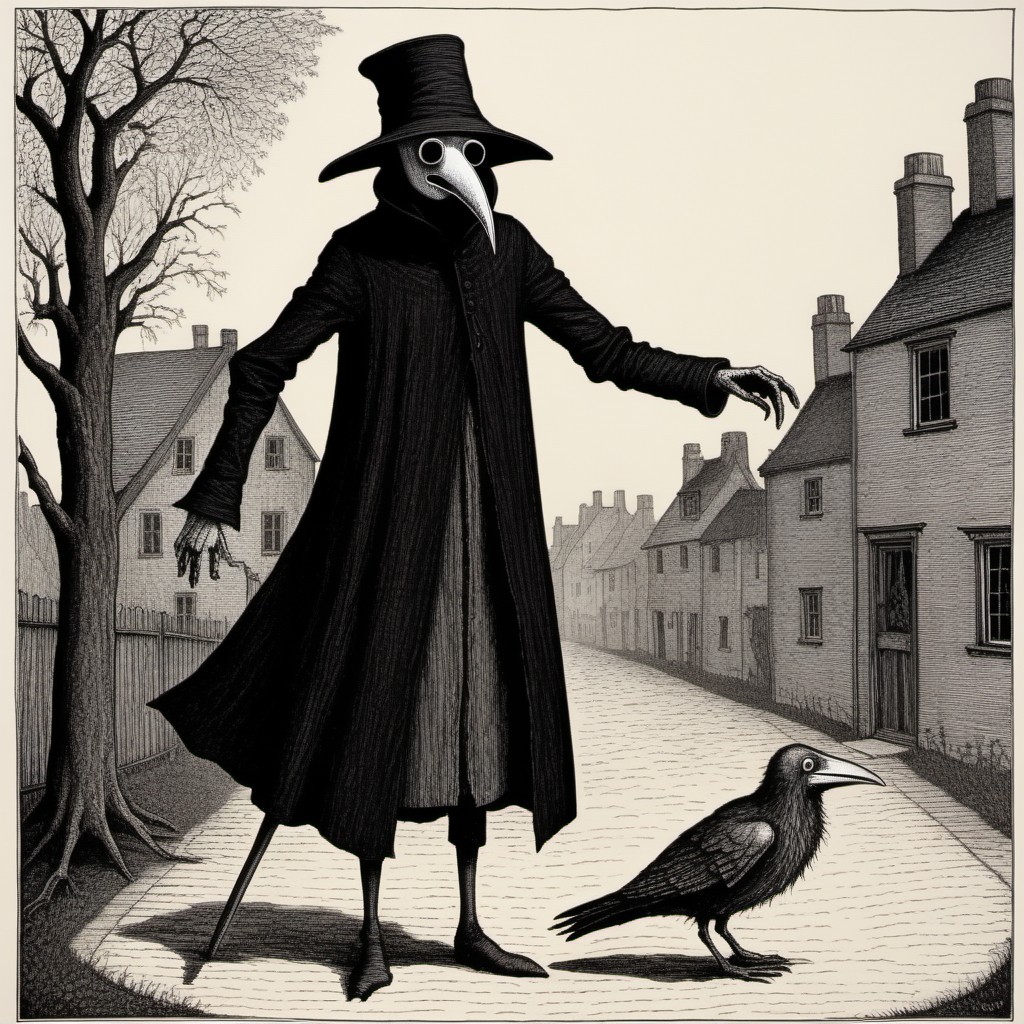 Edward Gorey S Plague Doctor Art Stable Diffusion Online Edward Gorey S Plague Doctor Art Stable Diffusion Online