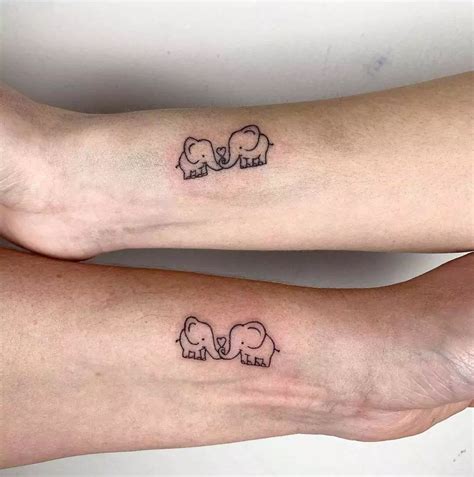 Elephant Mother Daughter Tattoo Ideas & Inspiration