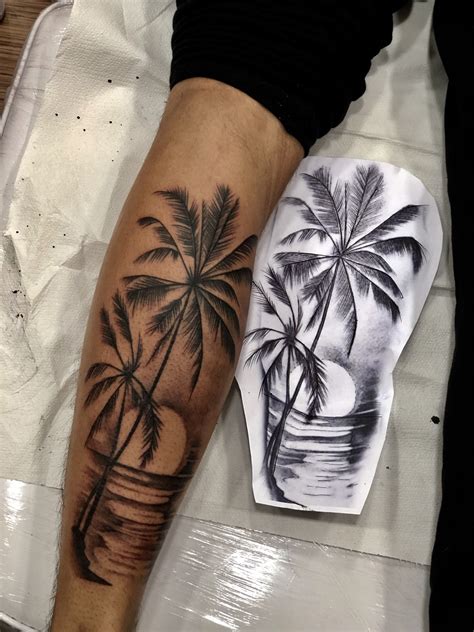 Embracing Nature The Allure Of The 3 Palm Trees Tattoo