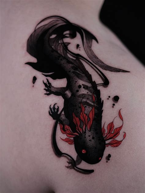 En Instagram Axolotl Done At Blackhorns Tattoo