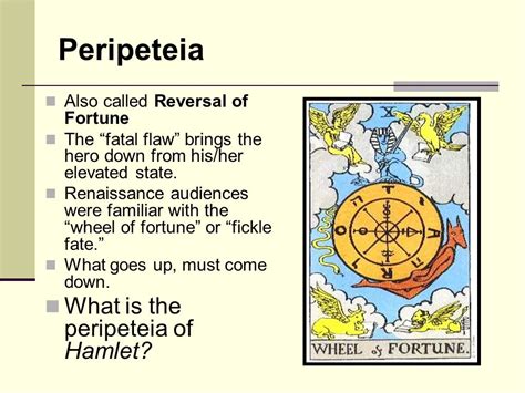 Hamlet's Peripeteia: Key Turning Points in the Tragedy
