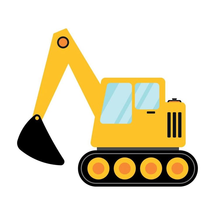 Excavadora Para Equipos De Construcci N Clipart De Icono Grande En