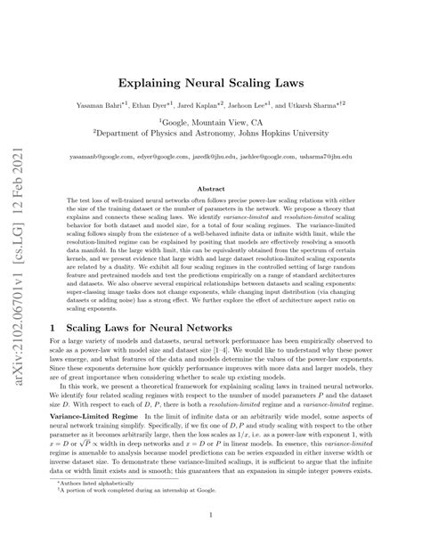 Explaining Neural Scaling Laws Papers With Code